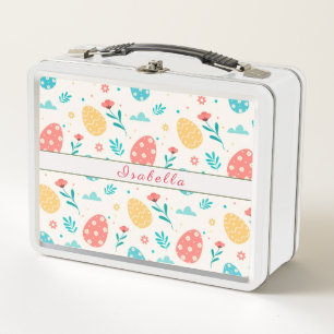 Feliz Personalizar Pascua Vintage Huevos Rojos Flo