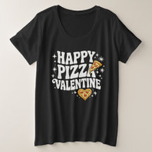 Feliz Pizza San Valentín Diseño Divertido de Pizza
