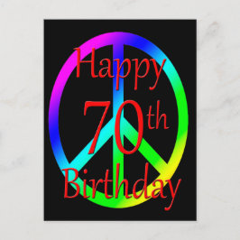 Feliz postal de cumpleaños número 70