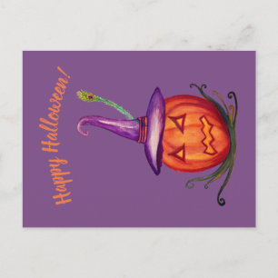 Feliz postal de Halloween Scary Lantern