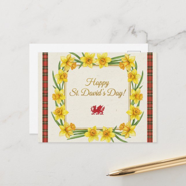 Feliz postal del día de San David (Anverso/Reverso In Situ)