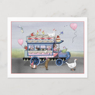 Feliz postal omnibus de San Valentín