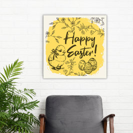 Feliz Poster de Pascua Decoración de Primavera Ama