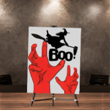 Feliz Poster espeluznante de boo de Halloween