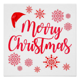 Feliz Poster navideño