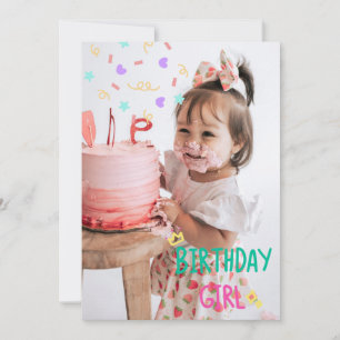Feliz primer cumpleaños, tarjeta