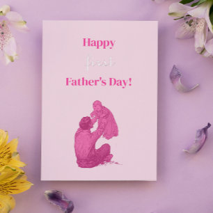 Feliz primer Día del Padre - ¡Es un chica! Vintage