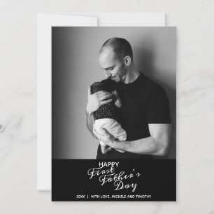 Feliz Primer Día del Padre Tipografía Elegante Fot