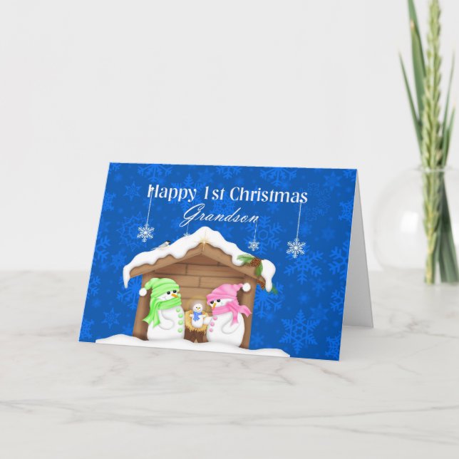 Feliz primer Navidad Nieto (Anverso)