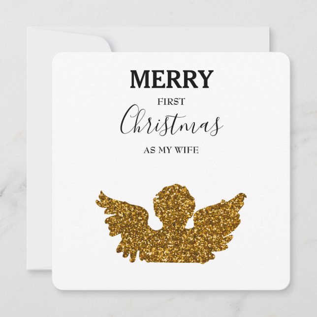 Feliz primera esposa de Navidad, Angel de las nuev (Anverso)