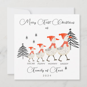 Feliz Primera Navidad Como Familia De Cuatro