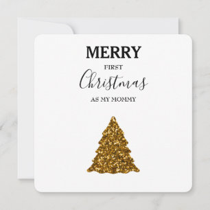 Feliz primera Navidad como mi mami - Purpurina de 