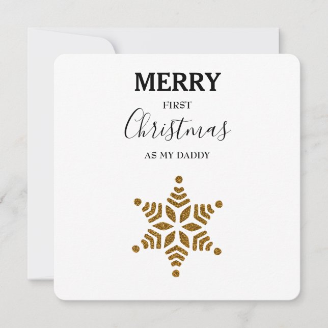 Feliz Primera Navidad Como Mi Papi - Purpurina De  (Anverso)