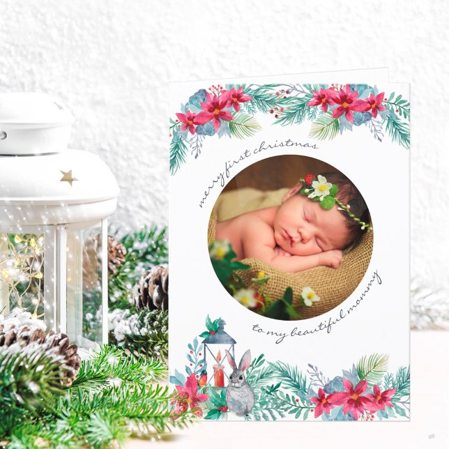Feliz Primera Navidad Holly MistletoBaby Photo (Subido por el creador)