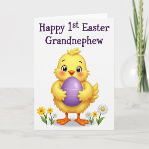 Feliz Primera Pascua Tarjeta de Pajarito