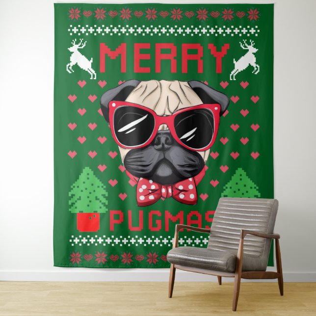 ¡Feliz Pugmas! Tapiz (In situ)