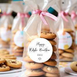 feliz raksha bandhan, Pegatina rakhi