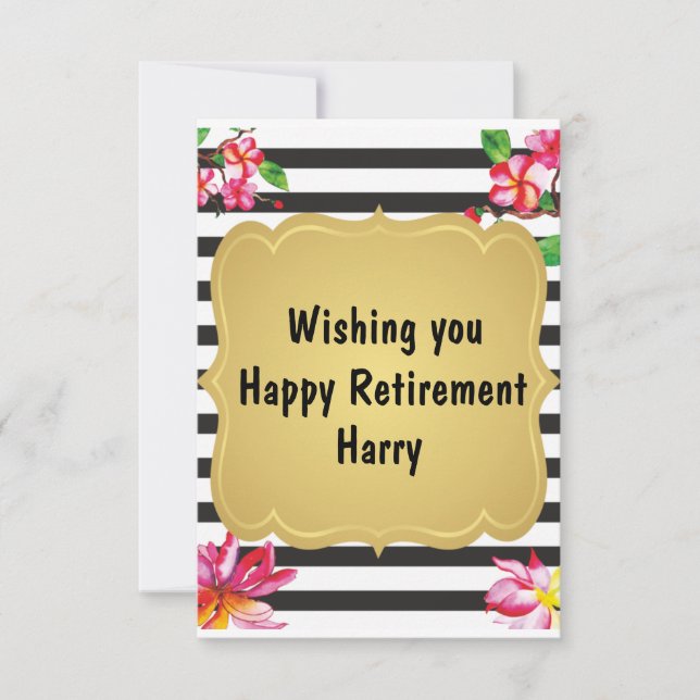 Feliz regalo de despedida a la oferta de retiro (Anverso)