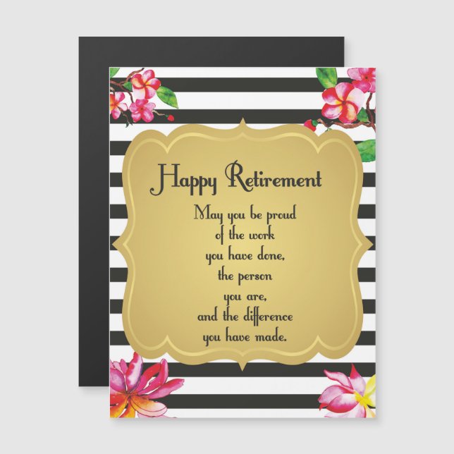 Feliz regalo de despedida a la oferta de retiro (Anverso/Reverso)