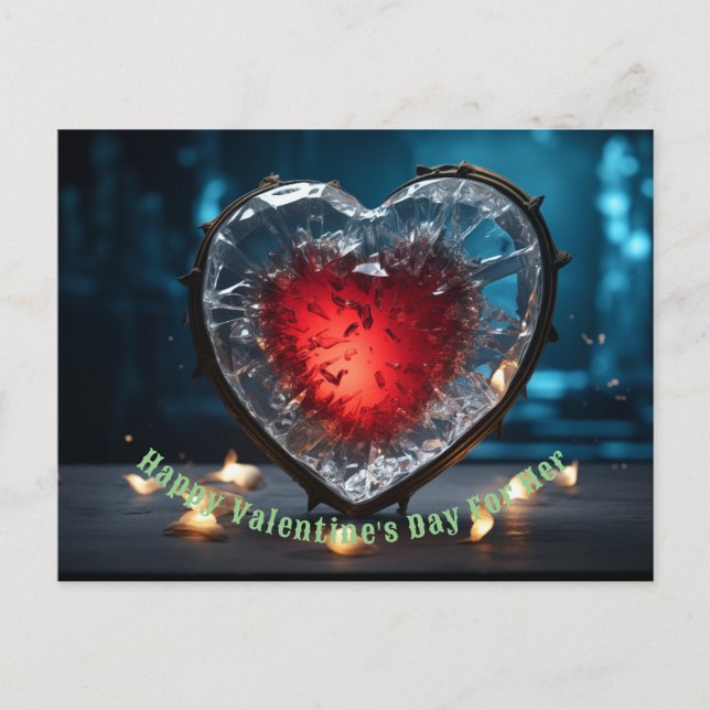 Feliz regalo de la tarjeta de San Valentín para el (Anverso)