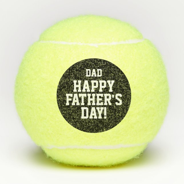 Feliz regalo de pelotas de tenis del Día del Padre (Anverso)