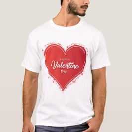 Feliz regalo de San Valentín a la camiseta