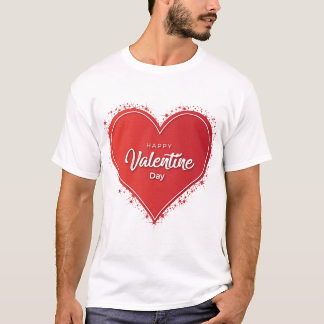Feliz regalo de San Valentín a la camiseta (Anverso)