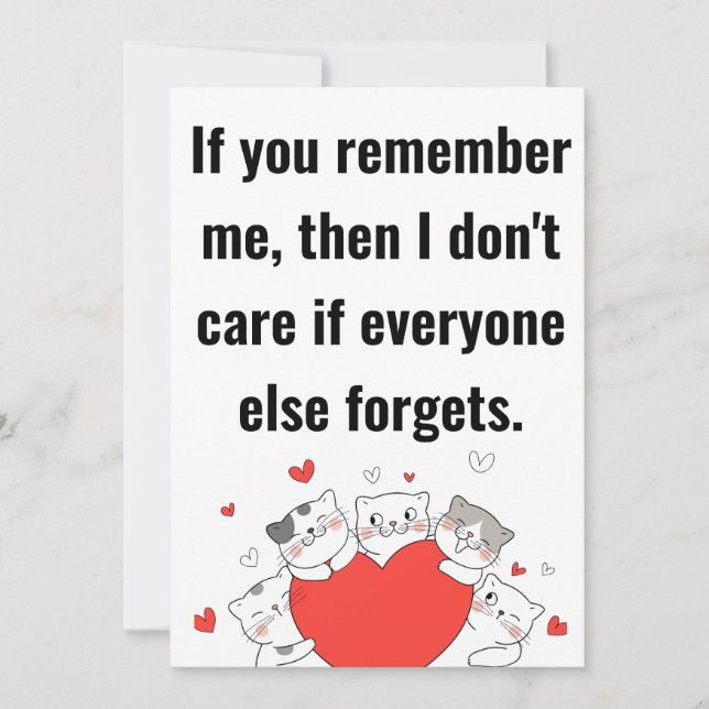 Feliz regalo de San Valentín para su tarjeta de va (Anverso)