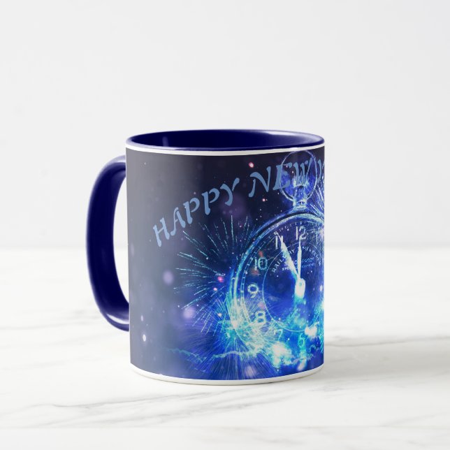 Feliz regalo de tazas de Año Nuevo 2025 (Anverso izquierdo)