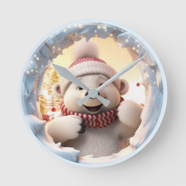 Feliz Reloj de Snowman (Anverso)