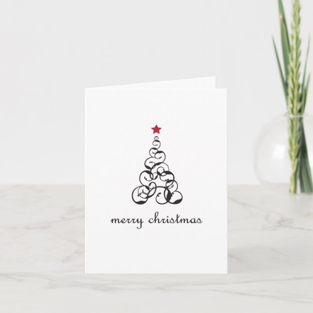 Feliz remolino del árbol de navidad (Anverso)