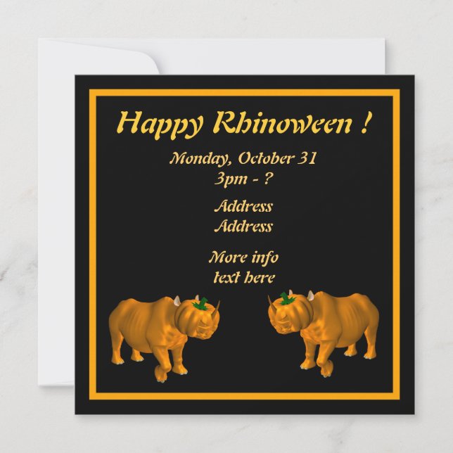 ¡Feliz Rhinoween! (Anverso)