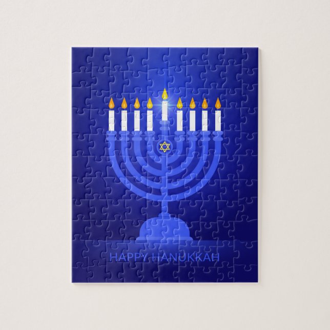Feliz rompecabezas de Hanukkah (Vertical)