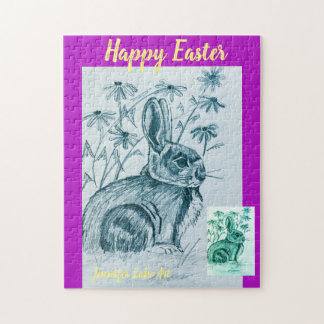 Feliz rompecabezas de la Pascua