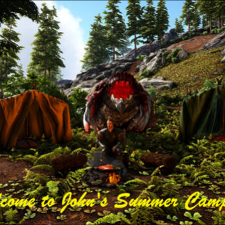 Feliz rompecabezas del campamento de verano de Joh