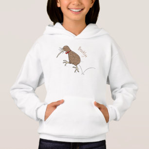 Feliz salto kiwi con diseño de personalizado de co