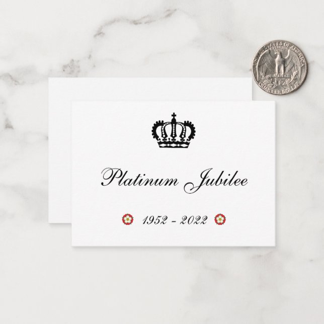 Feliz Salto Platinum Jubilee con tarjeta de felici (Anverso/Reverso In Situ)