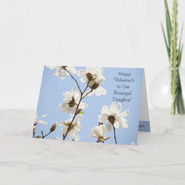 ¡Feliz San Valentín a nuestra bella hija! Tarjetas (Anverso)