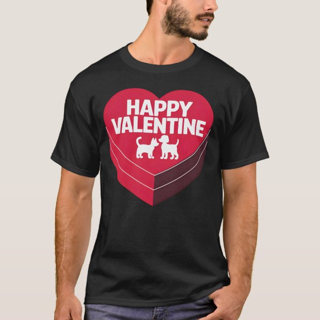 Feliz San Valentín, chocolate y camiseta de amigos (Anverso)