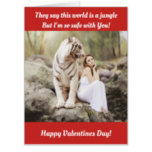 Feliz San Valentín con tarjeta (sobredimensionada)