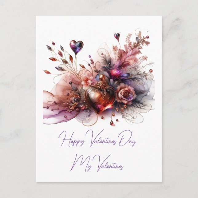 Feliz San Valentín tarjetas de amor (Anverso)
