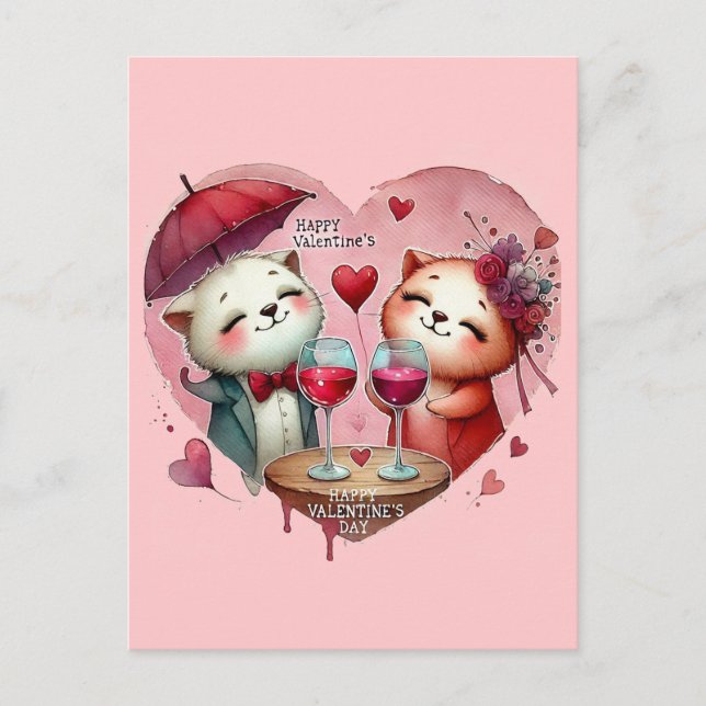 Feliz San Valentín tarjetas de amor (Anverso)