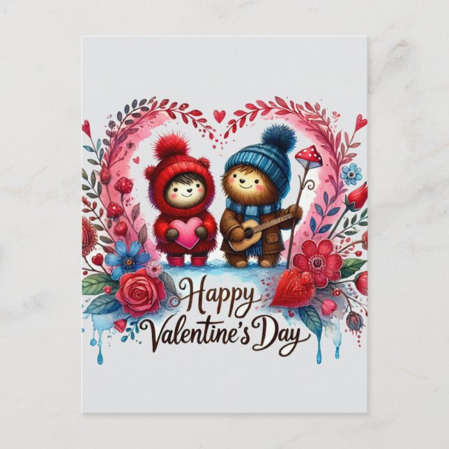 Feliz San Valentín tarjetas de amor (Anverso)