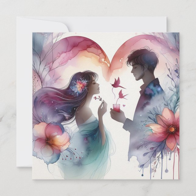 Feliz San Valentín tarjetas de amor (Anverso)