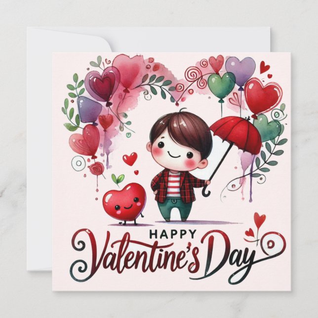 Feliz San Valentín tarjetas de amor (Anverso)