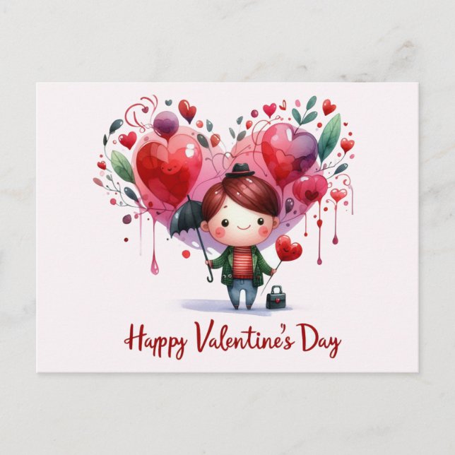 Feliz San Valentín tarjetas de amor (Anverso)
