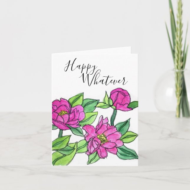 Feliz sea la tarjeta de felicitación (Anverso)