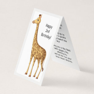 Feliz segundo cumpleaños - Tarjeta para niños