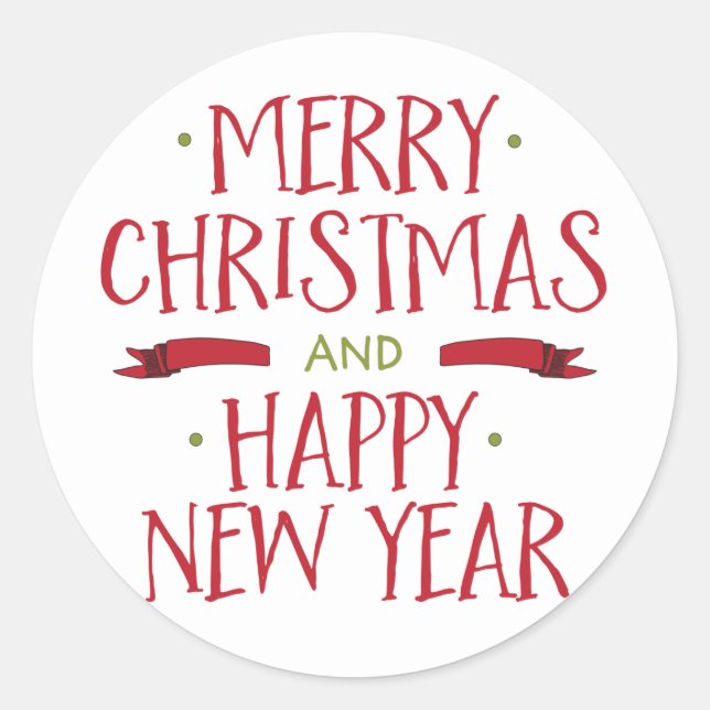 Feliz Sello para sobres navideño (Anverso)