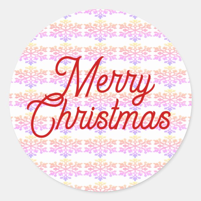 Feliz Sello para sobres navideño (Anverso)